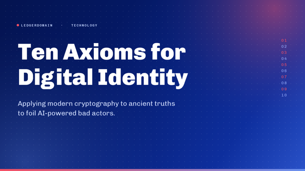 Ten Axioms for Digital Identity